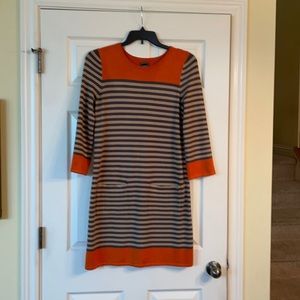 Fun Striped Knit Dress with Pockets